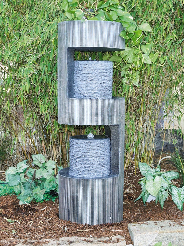 Säulenbrunnen Kaito aus Polystone (Art.Nr. Gr066) 3 Säulenbrunnen Kaito aus Polystone (Art.Nr. Gr066)