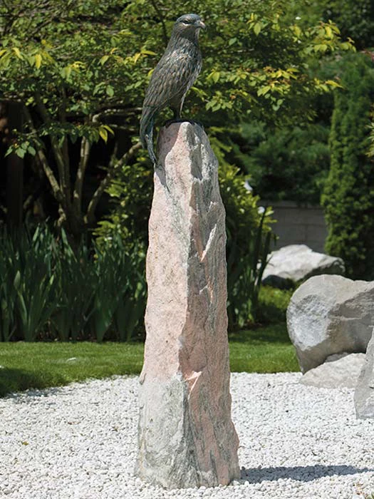 Bronzefigur Roter Milan Auf Säule (Art.Nr. 88568) 3 Bronzefigur Roter Milan Auf Säule (Art.Nr. 88568)