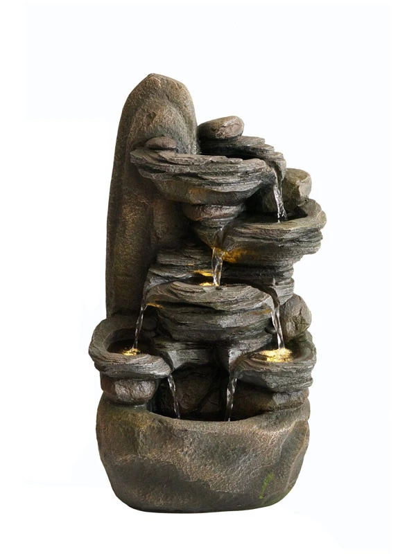 Wasserspiel 'Yi' Aus Polystone (Art.Nr. Gr961) 3 Wasserspiel 'Yi' Aus Polystone (Art.Nr. Gr961)